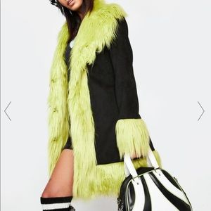 dELiA*s by Dolls Kill Shaggin’ Ski Lodge Faux Fur Jacket